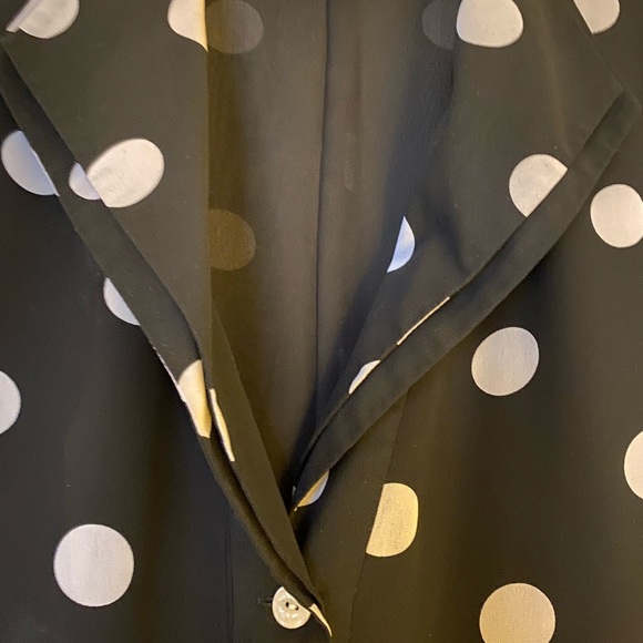 Evan-Picone Polka Dot Button Up Blouse - Picture 2 of 10